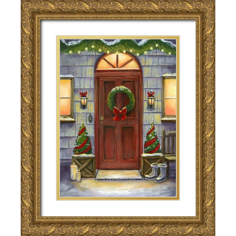 Cheery Threshold I Gold Ornate Wood Framed Art Print with Double Matting by Wilson, Kelsey