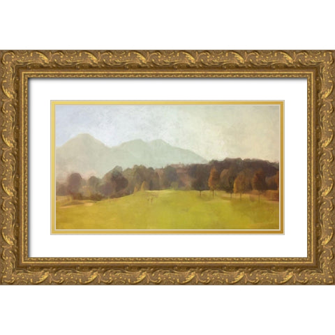 The  Green Gold Ornate Wood Framed Art Print with Double Matting by Bay, Noah