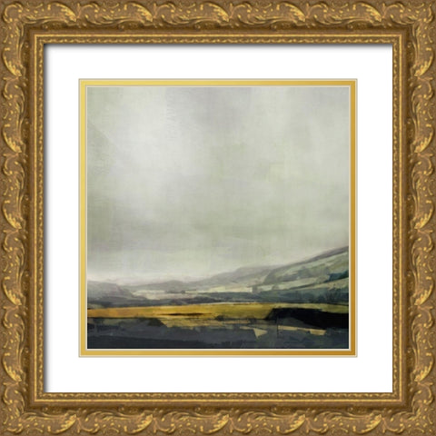 Lit  Landscape Gold Ornate Wood Framed Art Print with Double Matting by Bay, Noah