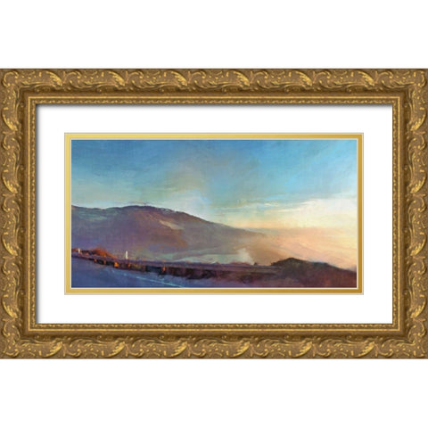 Sublime  Coast Gold Ornate Wood Framed Art Print with Double Matting by Bay, Noah