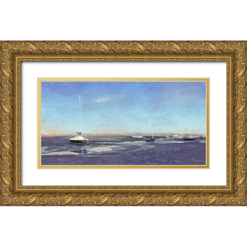 East  Head Gold Ornate Wood Framed Art Print with Double Matting by Bay, Noah