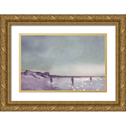 Whitstable  Sun Gold Ornate Wood Framed Art Print with Double Matting by Bay, Noah