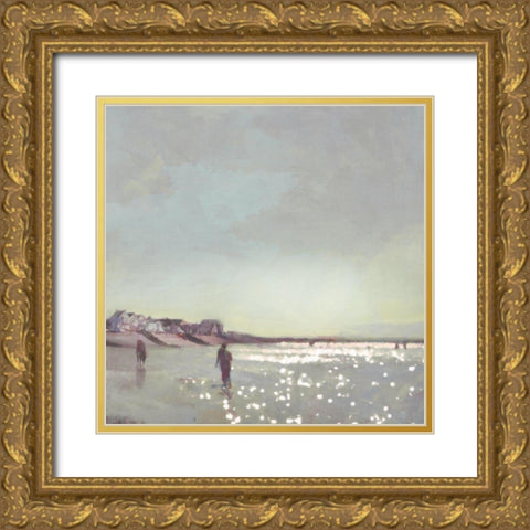 Evening  Haze Gold Ornate Wood Framed Art Print with Double Matting by Bay, Noah