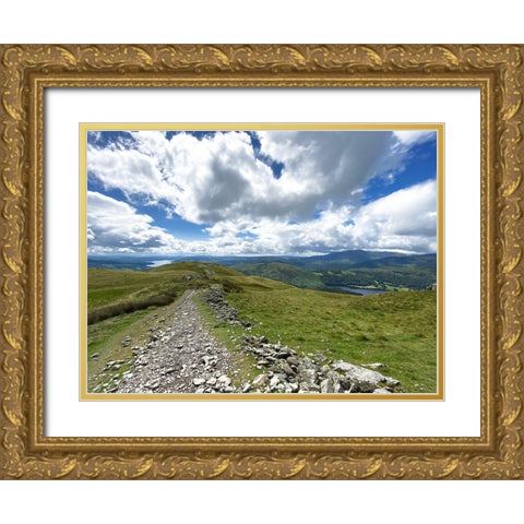 Rocky  Road Gold Ornate Wood Framed Art Print with Double Matting by Bay, Noah