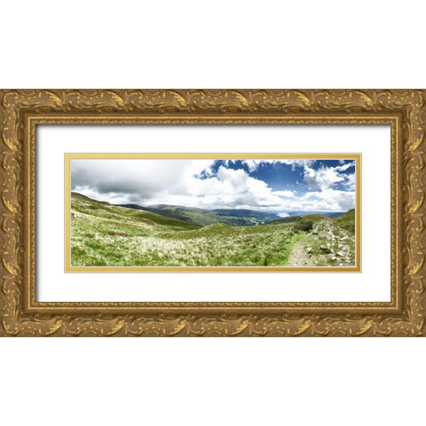 In  the Clouds Gold Ornate Wood Framed Art Print with Double Matting by Bay, Noah