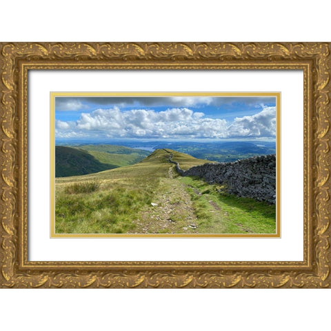 Looking  Ahead Gold Ornate Wood Framed Art Print with Double Matting by Bay, Noah