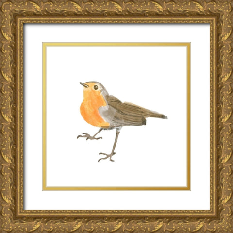 Songbird  II Gold Ornate Wood Framed Art Print with Double Matting by Bannarot