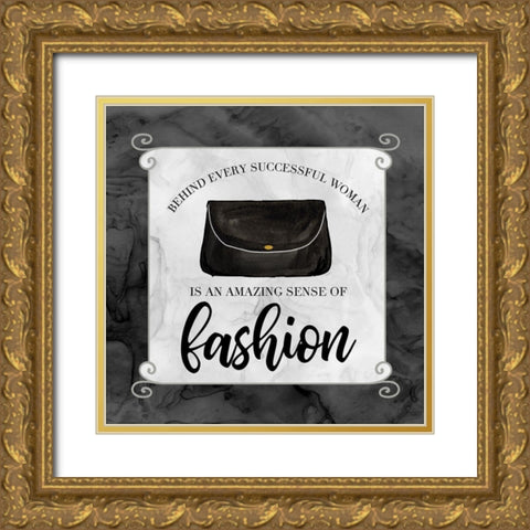 Fashion Humor IX-Sense of Fashion Gold Ornate Wood Framed Art Print with Double Matting by Reed, Tara