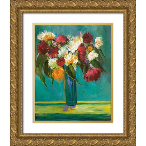 Bountiful Beauties Gold Ornate Wood Framed Art Print with Double Matting by Fine, Alexi