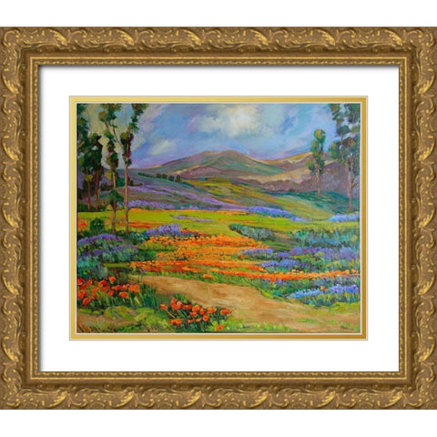 California Dreaming Gold Ornate Wood Framed Art Print with Double Matting by Fine, Alexi