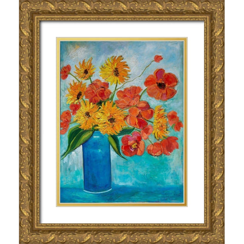 Full of Hope Gold Ornate Wood Framed Art Print with Double Matting by Fine, Alexi