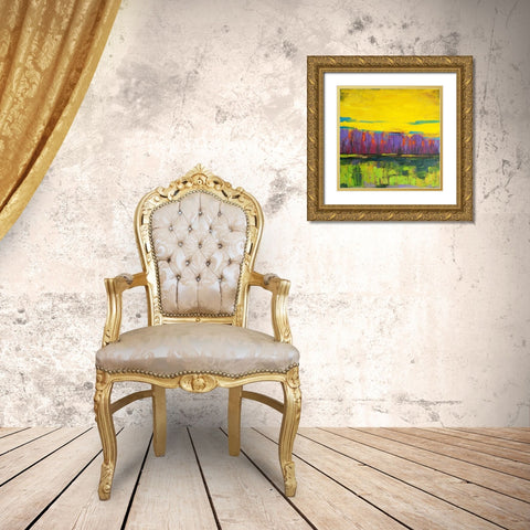 Dream Forest Gold Ornate Wood Framed Art Print with Double Matting by Fine, Alexi