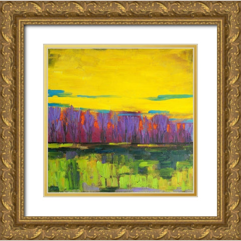 Dream Forest Gold Ornate Wood Framed Art Print with Double Matting by Fine, Alexi