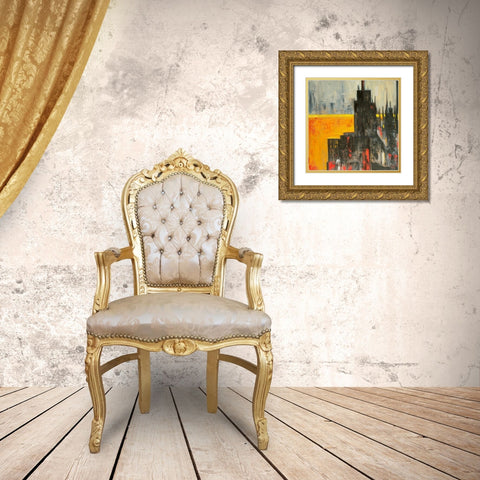 The City that Never Sleeps I Gold Ornate Wood Framed Art Print with Double Matting by Fine, Alexi