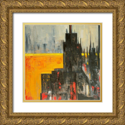 The City that Never Sleeps I Gold Ornate Wood Framed Art Print with Double Matting by Fine, Alexi
