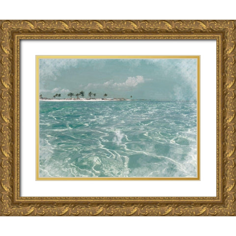 Beach  Scene I Gold Ornate Wood Framed Art Print with Double Matting by Cusson, Marie Elaine