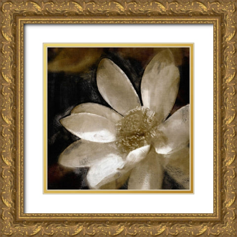 Bronze  Lily Gold Ornate Wood Framed Art Print with Double Matting by Bay, Noah