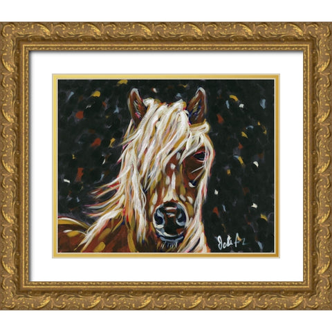Blondie Gold Ornate Wood Framed Art Print with Double Matting by Augustine, Jodi