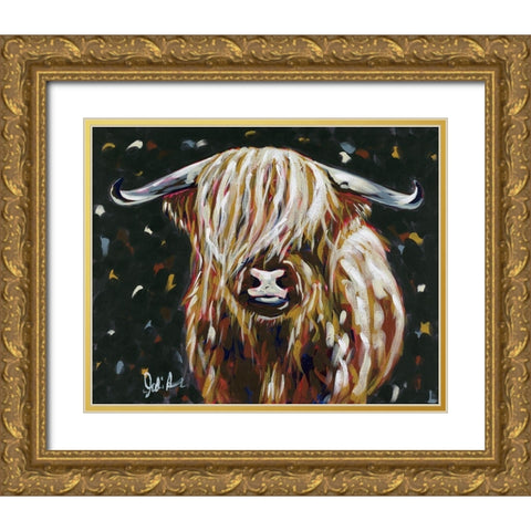 Harriet Gold Ornate Wood Framed Art Print with Double Matting by Augustine, Jodi