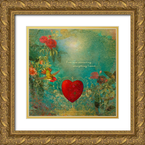 Creative  Visualization II-Attracting Gold Ornate Wood Framed Art Print with Double Matting by Duirwaigh