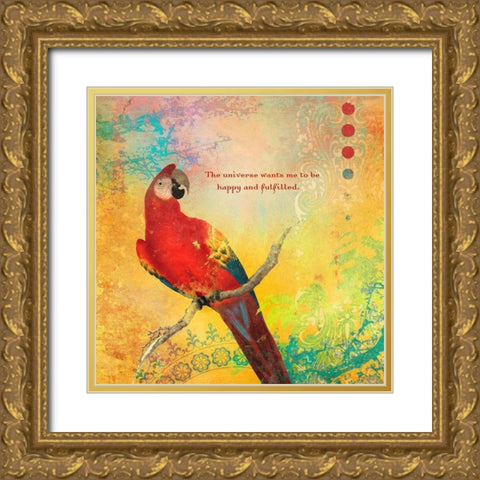 Creative  Visualization VIII-Fulfilled Gold Ornate Wood Framed Art Print with Double Matting by Duirwaigh