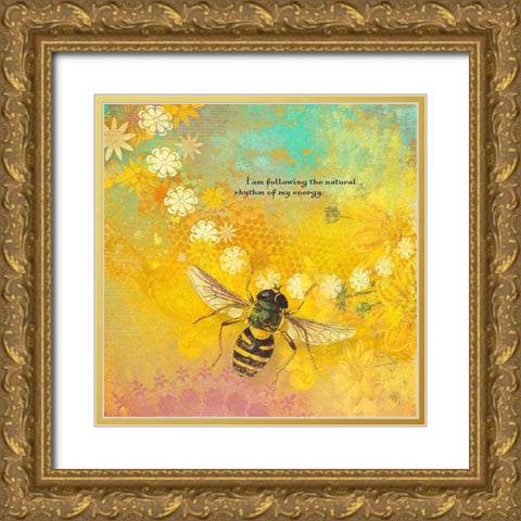 Creative  Visualization IX-Energy Gold Ornate Wood Framed Art Print with Double Matting by Duirwaigh