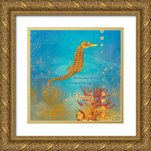 Creative  Visualization XIII-Change Gold Ornate Wood Framed Art Print with Double Matting by Duirwaigh