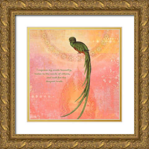 Creative  Visualization XVI-Honestly Gold Ornate Wood Framed Art Print with Double Matting by Duirwaigh