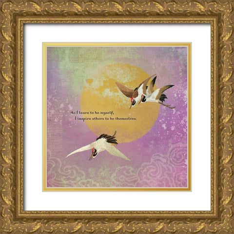 Creative  Visualization XXII-Inspire Gold Ornate Wood Framed Art Print with Double Matting by Duirwaigh
