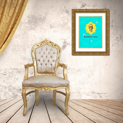 Living  Out Loud VI-Buddhatude Gold Ornate Wood Framed Art Print with Double Matting by Duirwaigh