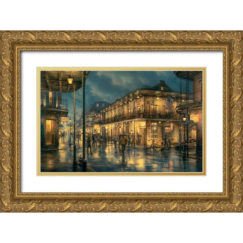 Do You Remember Gold Ornate Wood Framed Art Print with Double Matting by Lushpin, E.