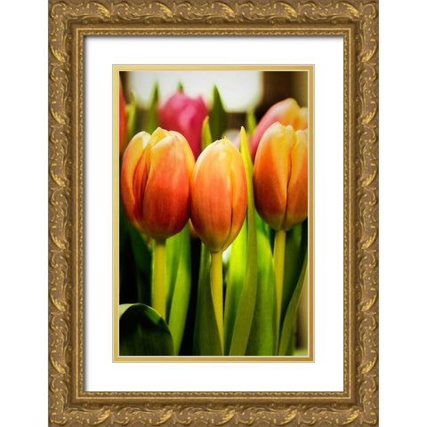 Radiant Gold Ornate Wood Framed Art Print with Double Matting by Manelis, Jessica