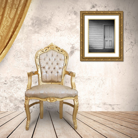 Behind  Closed Doors Gold Ornate Wood Framed Art Print with Double Matting by Manelis, Jessica