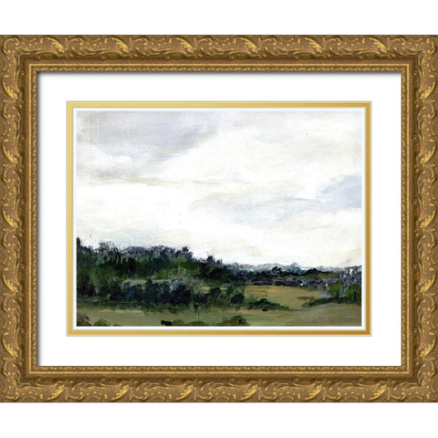 Open  Skies Gold Ornate Wood Framed Art Print with Double Matting by Chapman, Marcy