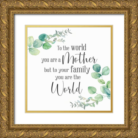 Mothers Day Eucalyptus II-The World Gold Ornate Wood Framed Art Print with Double Matting by Coulter, Cynthia