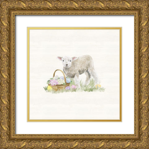 Farmhouse  Easter I Gold Ornate Wood Framed Art Print with Double Matting by Reed, Tara
