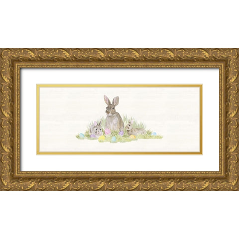 Farmhouse  Easter panel III Gold Ornate Wood Framed Art Print with Double Matting by Reed, Tara