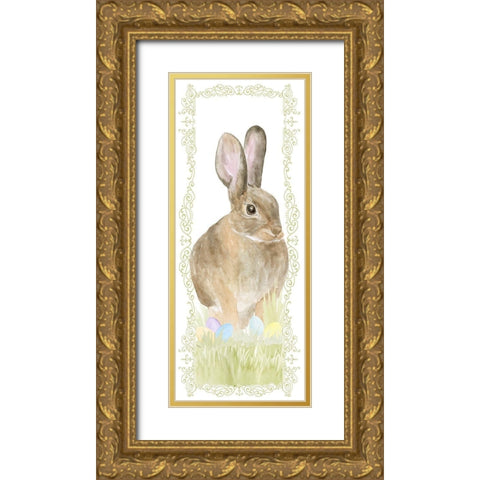 Vintage  Easter vertical I Gold Ornate Wood Framed Art Print with Double Matting by Reed, Tara