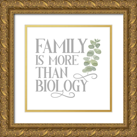 Adoption  Inspiration I-Family Gold Ornate Wood Framed Art Print with Double Matting by Reed, Tara