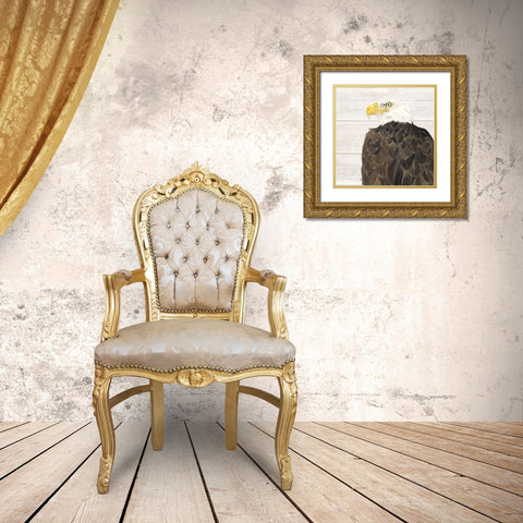 Let  Freedom Soar II Gold Ornate Wood Framed Art Print with Double Matting by Reed, Tara