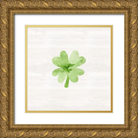 Shamrock  Rainbows V Gold Ornate Wood Framed Art Print with Double Matting by Reed, Tara