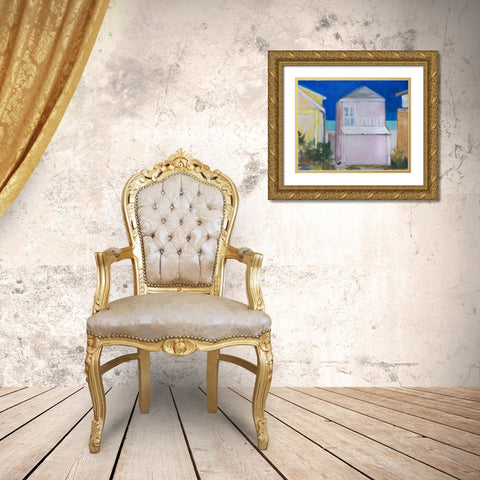Coastal Streets Gold Ornate Wood Framed Art Print with Double Matting by Marie, Susanne