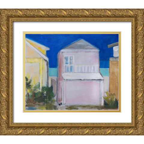 Coastal Streets Gold Ornate Wood Framed Art Print with Double Matting by Marie, Susanne