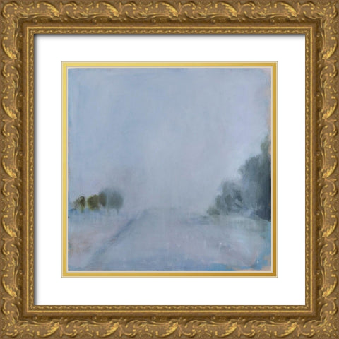 Street Fog Gold Ornate Wood Framed Art Print with Double Matting by Marie, Susanne