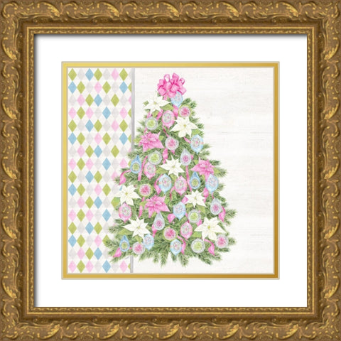 Vintage Christmas VI Gold Ornate Wood Framed Art Print with Double Matting by Reed, Tara