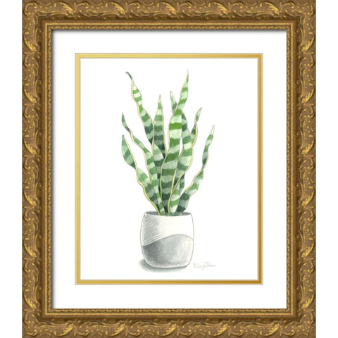 Potted Exotics I Gold Ornate Wood Framed Art Print with Double Matting by Wilson, Kelsey