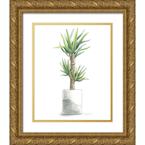 Potted Exotics III Gold Ornate Wood Framed Art Print with Double Matting by Wilson, Kelsey