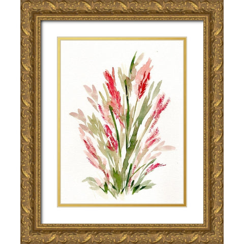 Pink Lavender Gold Ornate Wood Framed Art Print with Double Matting by Chapman, Marcy