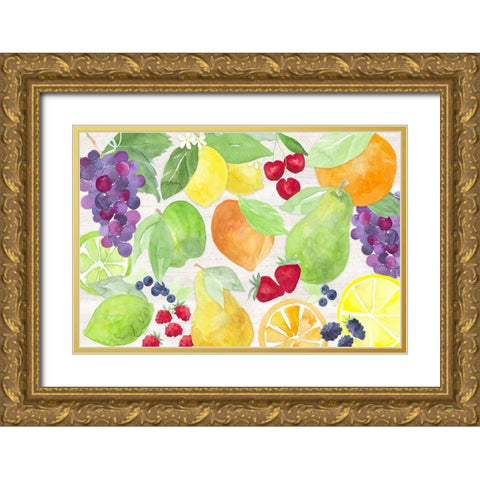 Life is Sweet landscape I Gold Ornate Wood Framed Art Print with Double Matting by Reed, Tara