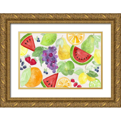 Life is Sweet landscape II Gold Ornate Wood Framed Art Print with Double Matting by Reed, Tara